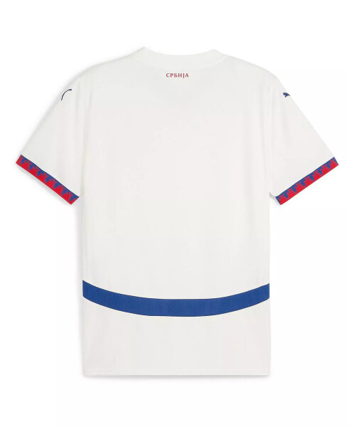 Men's White Serbia National Team 2024 Away Replica Jersey White - 3