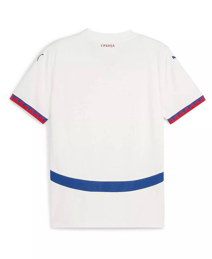 Men's White Serbia National Team 2024 Away Replica Jersey White - 3