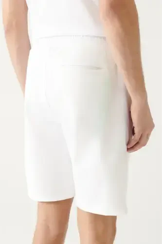 Men's White Side Pocket Printed Shorts A31Y3630 - 7