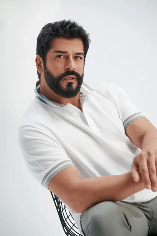 Men's White Slim Fit Narrow Cut 100% Cotton Non-Iron Polo Neck T-Shirt - 3