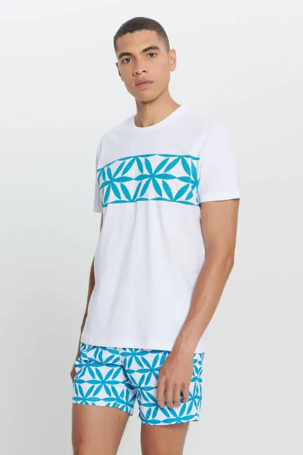 Men's White Standard Fit Regular Cut 100% Cotton B - 3