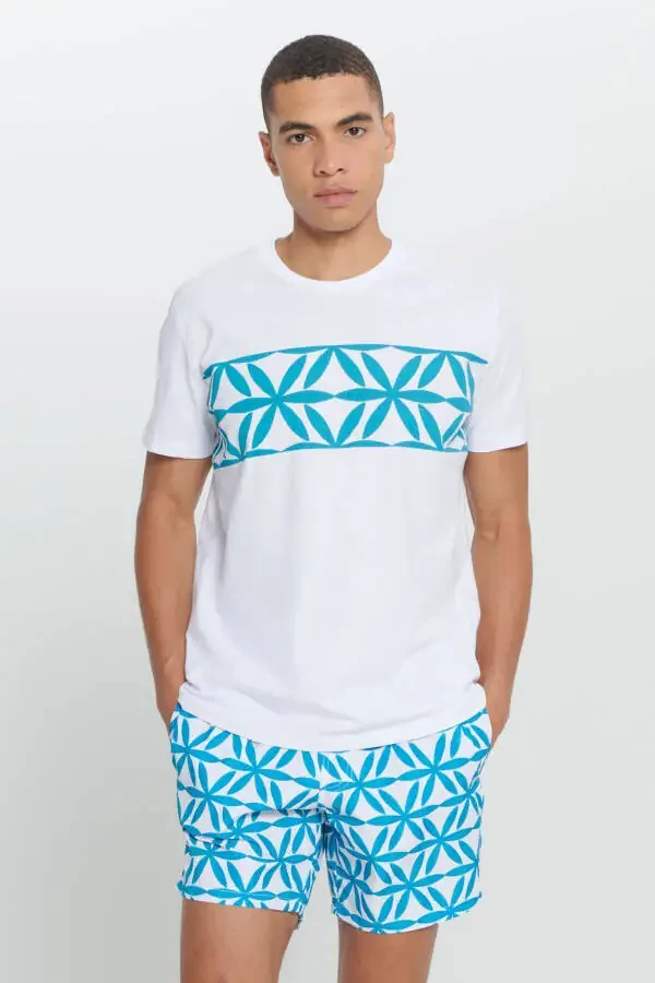 Men's White Standard Fit Regular Cut 100% Cotton B - 4