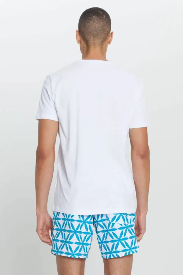 Men's White Standard Fit Regular Cut 100% Cotton B - 6