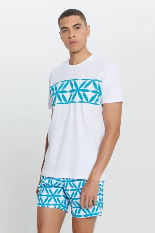 Men's White Standard Fit Regular Cut 100% Cotton B - 4