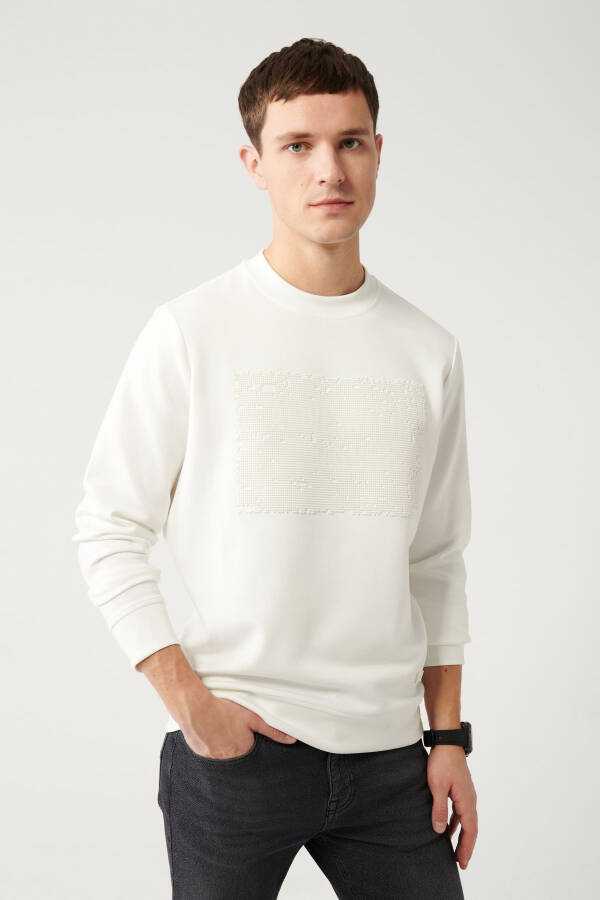 Men's White Sweatshirt - 8