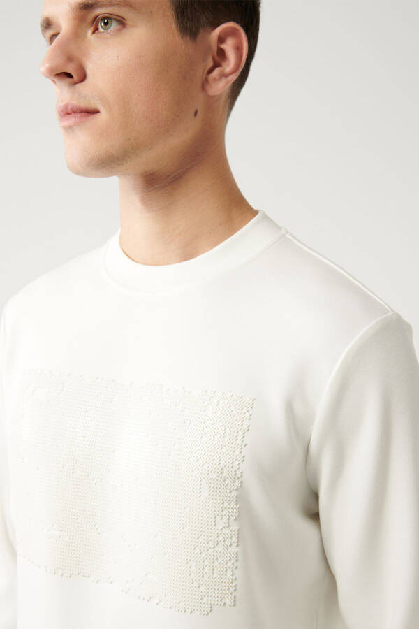 Men's White Sweatshirt - 9