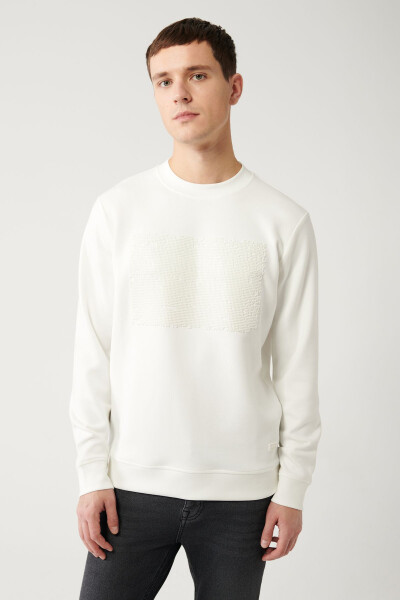 Men's White Sweatshirt - 10