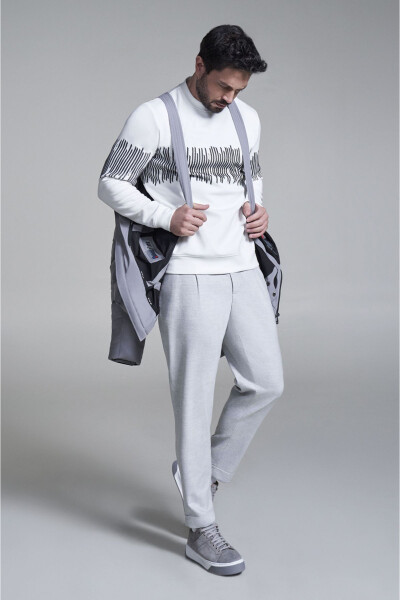 Men's White Sweatshirt - 7