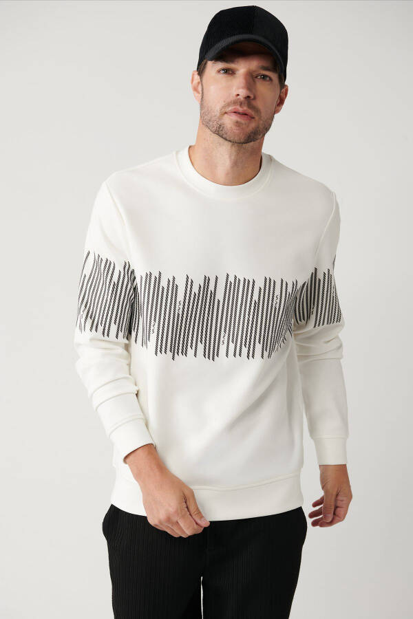 Men's White Sweatshirt - 8