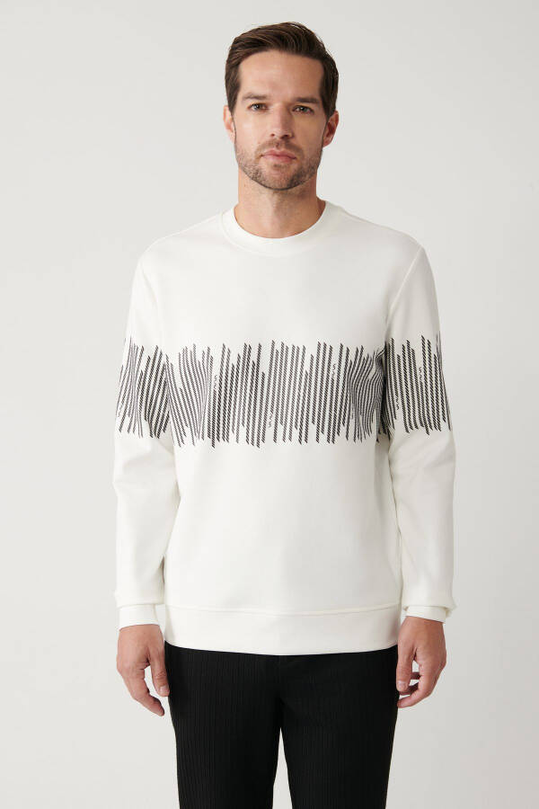 Men's White Sweatshirt - 10