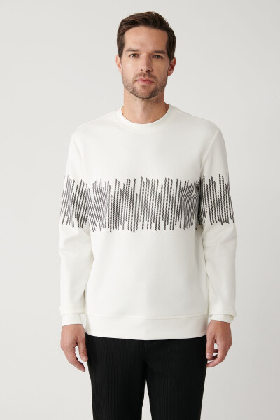 Men's White Sweatshirt - 4