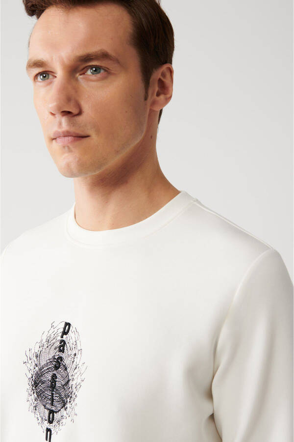 Men's White Sweatshirt - 9