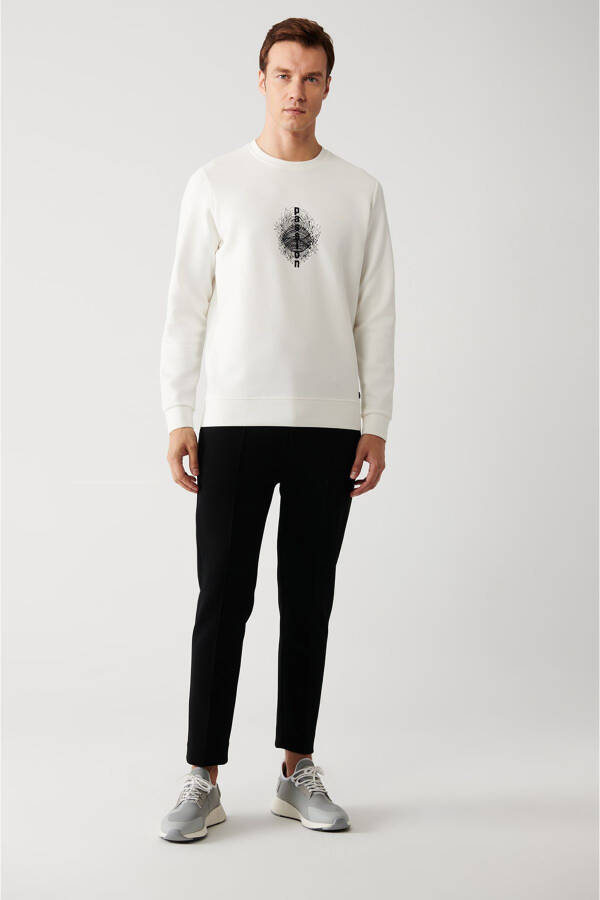 Men's White Sweatshirt - 6