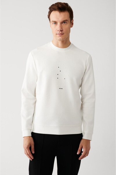 Men's White Sweatshirt - 3