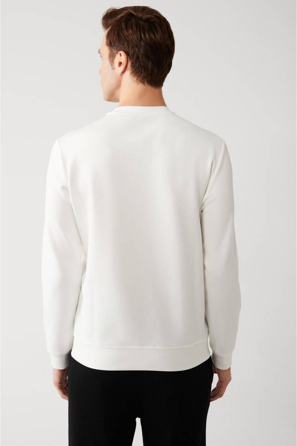 Men's White Sweatshirt - 4