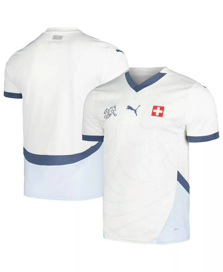 Men's White Switzerland National Team 2024 Away Replica Jersey White - 1