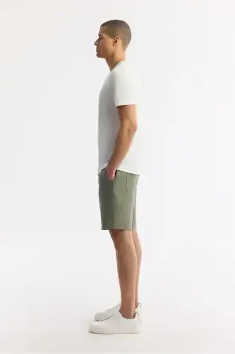 Men's White Ultrasoft Crew Neck Plain Regular Fit Modal T-shirt B001171 - 3