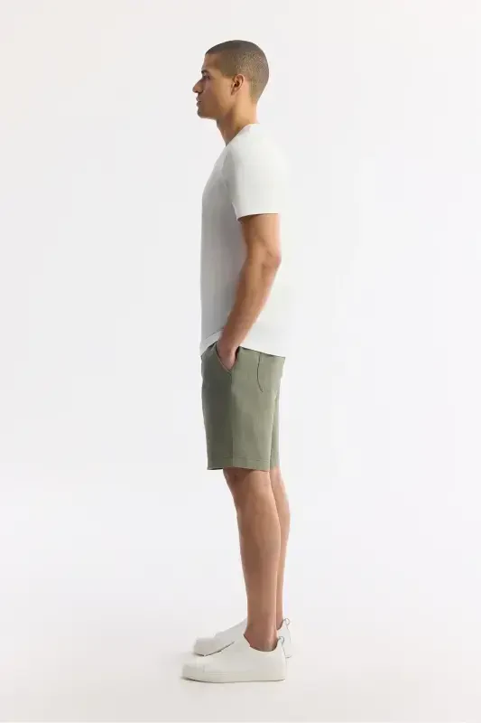 Men's White Ultrasoft Crew Neck Plain Regular Fit Modal T-shirt B001171 - 3