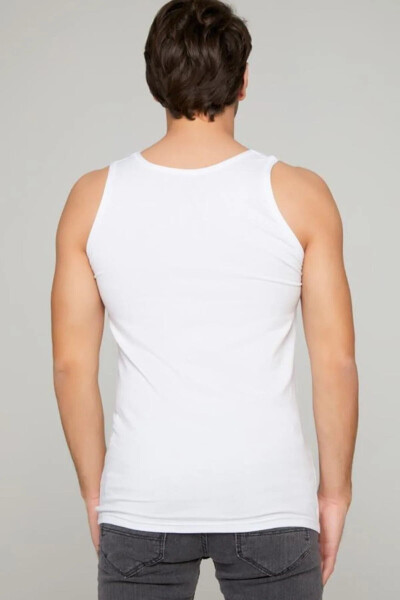 Men's White Undershirt 100% Cotton 7 Pack - 4