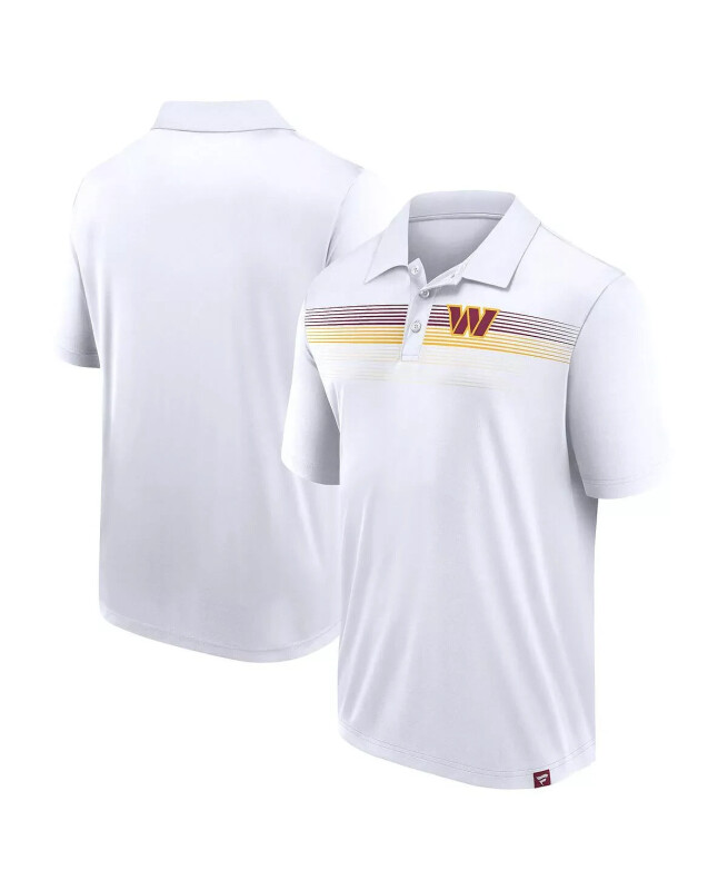 Men's White Washington Commanders Victory For Us Interlock Polo Shirt - 1