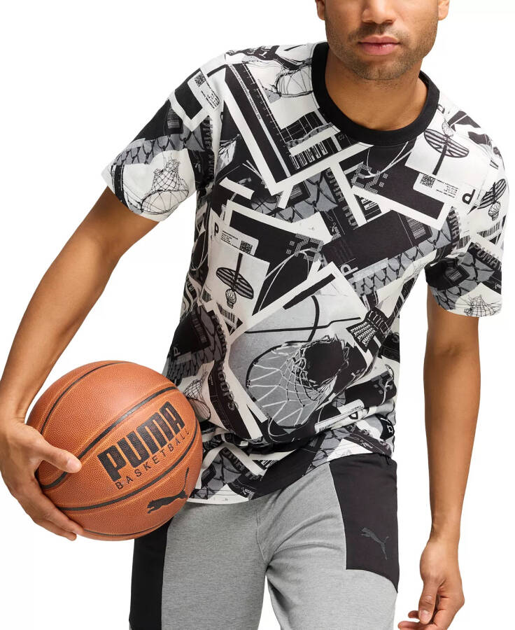 Men's Winning Shot Printed T-Shirt Puma Black - 1