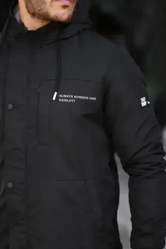 MEN'S WINTER COAT WITH FUR LINING-black - FK CLASS (1)