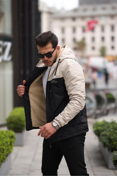 Men's winter jacket, fur lined, waterproof and windproof. - GENEL MARKALAR