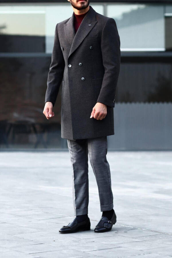 Men's winter wool coat - 2