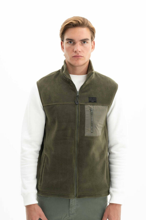 Men's Winter Zippered Vest - 1