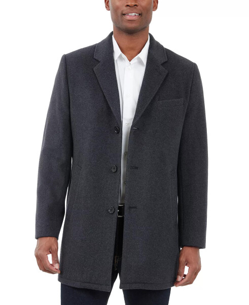 Men's Wool-Blend Car Coat Charcoal - 1