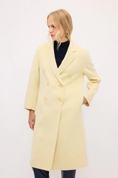 Men's Wool Blend Overcoat With Collar - 4