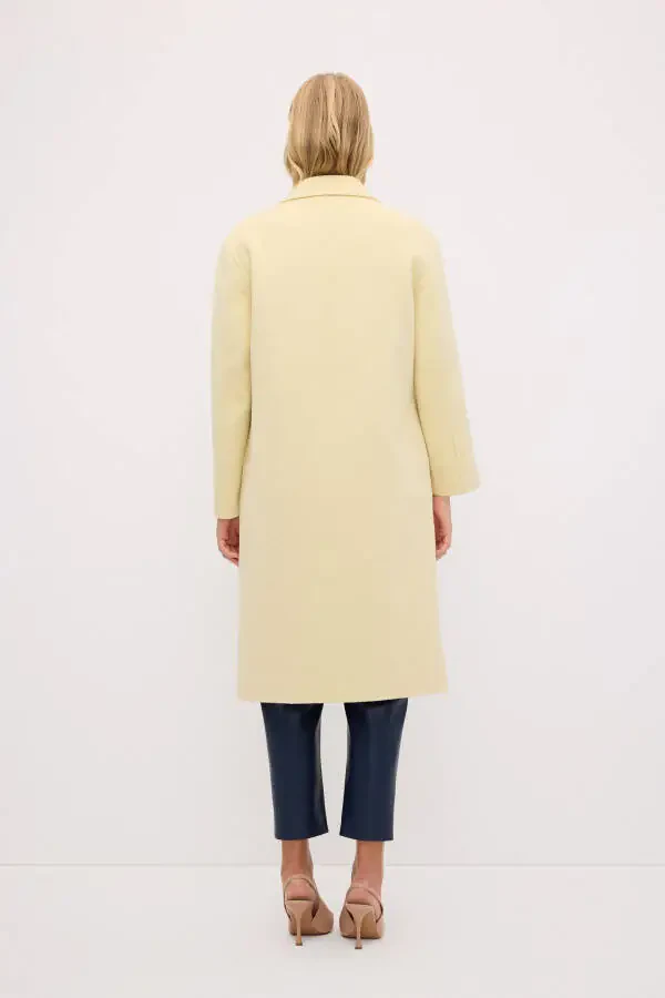 Men's Wool Blend Overcoat With Collar - 7