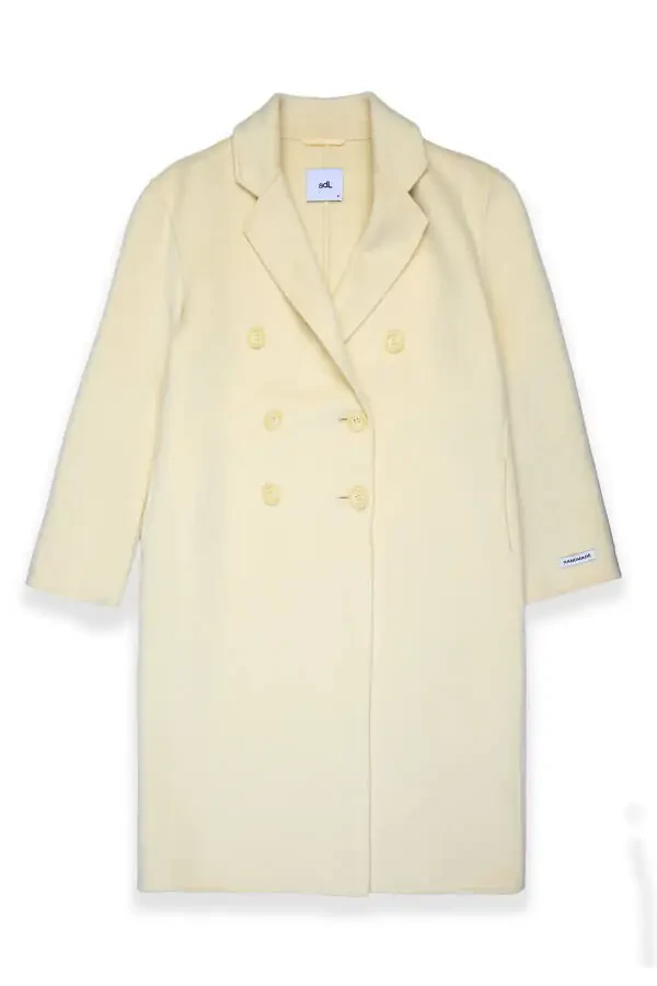 Men's Wool Blend Overcoat With Collar - 8