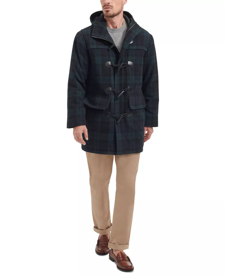 Men's Wool Blend Toggle Jacket Plaid(Multi) - 6