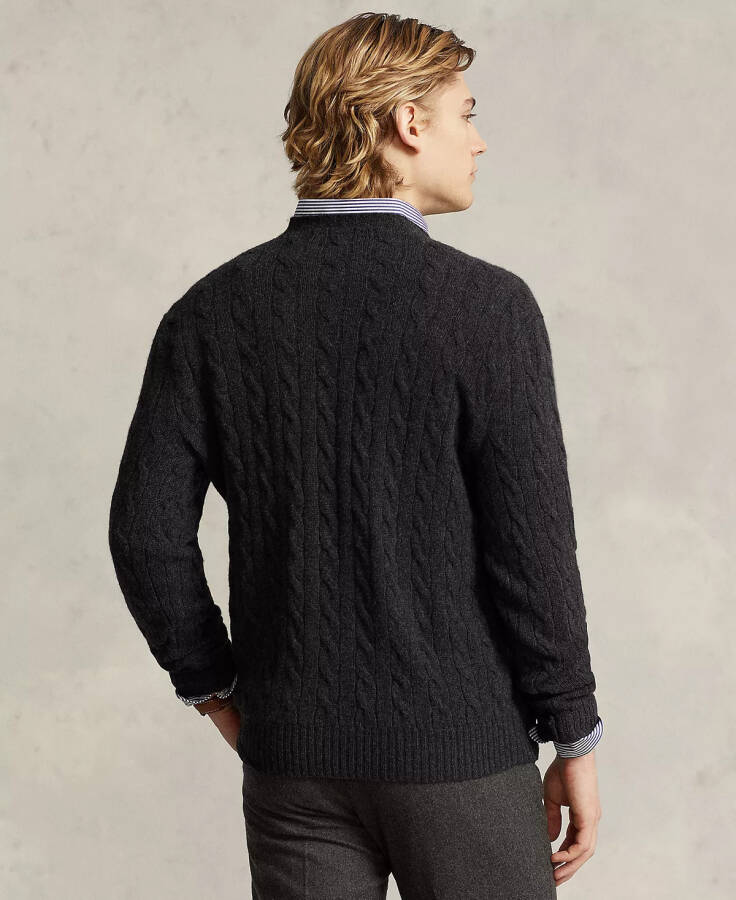 Men's Wool-CasModazoneere Cable-Knit Sweater Dark Granite Hthr - 2