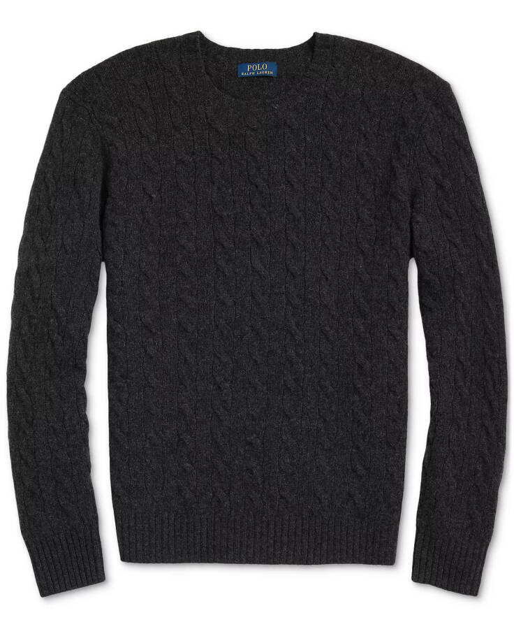 Men's Wool-CasModazoneere Cable-Knit Sweater Dark Granite Hthr - 5