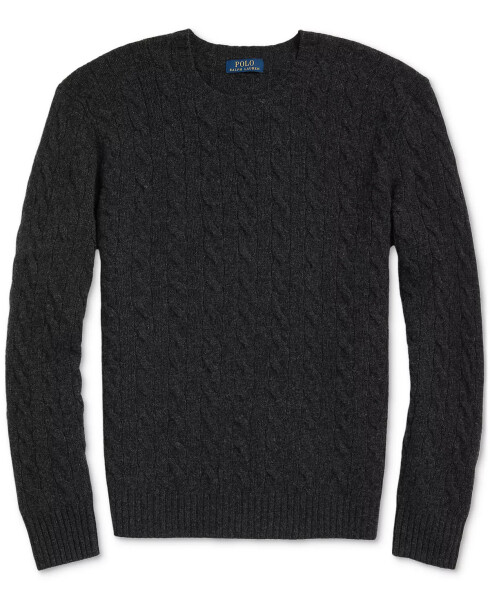 Men's Wool-CasModazoneere Cable-Knit Sweater Dark Granite Hthr - 7