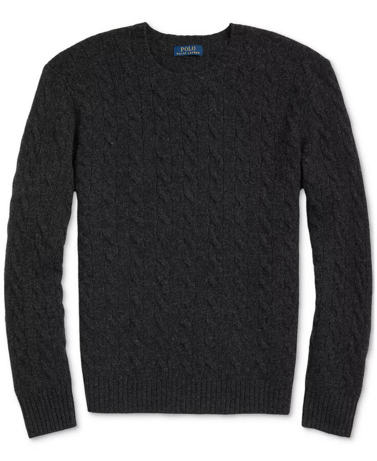 Men's Wool-CasModazoneere Cable-Knit Sweater Dark Granite Hthr - 7