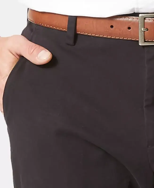 Men's Workday Smart 360 Flex Classic Fit Khaki Stretch Shim-Qora - 3