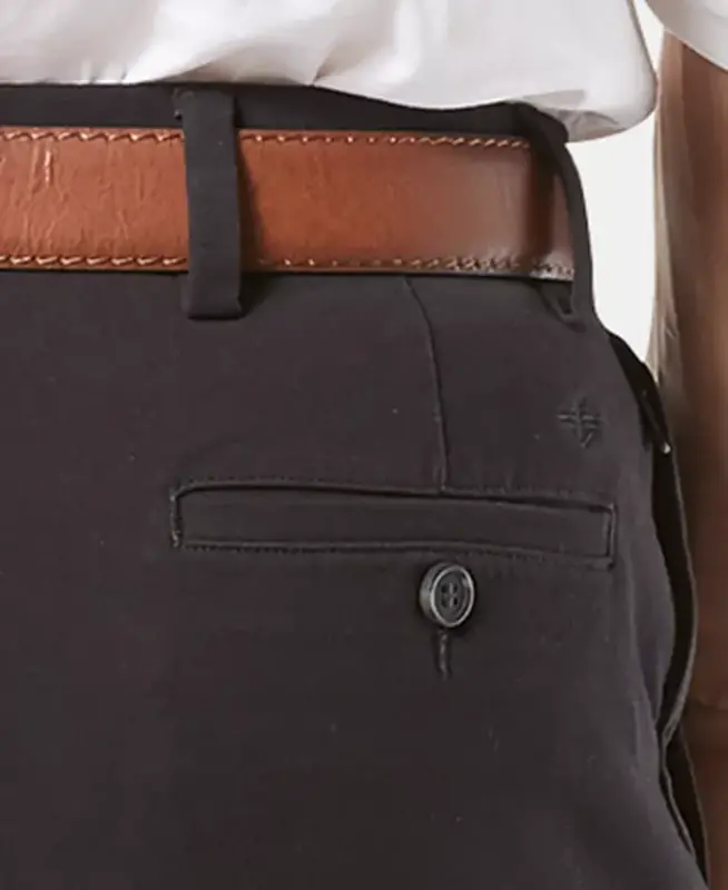 Men's Workday Smart 360 Flex Classic Fit Khaki Stretch Shim-Qora - 4