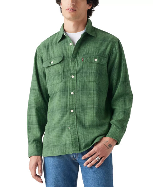 Men's Worker Relaxed-Fit Button-Down Shirt Ametrine P - 2