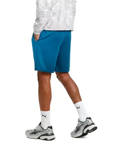 Men's Woven Logo Regular-Fit Shorts - Blue Jewel - PUMA (1)