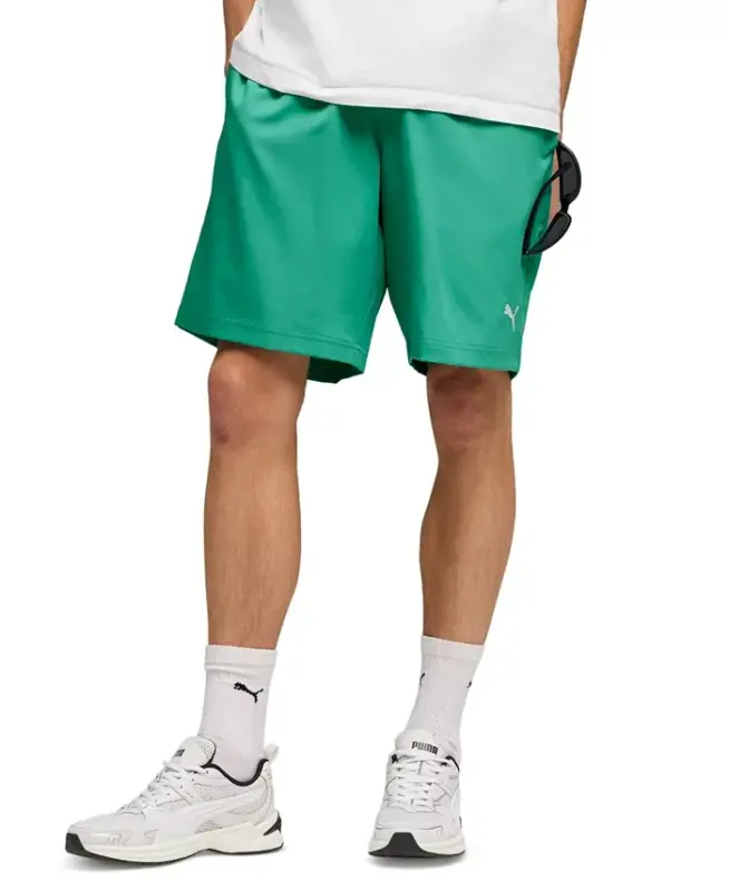 Men's Woven Logo Shorts - Vibrant Green - 1
