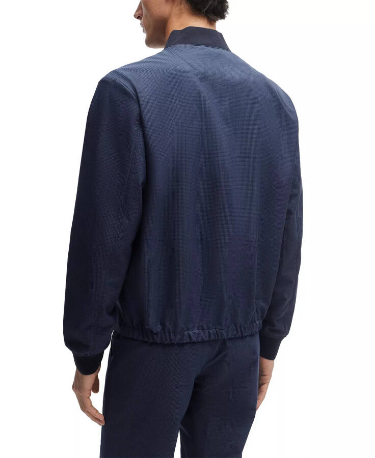 Men's Wrinkle-Resistant Slim-Fit Jacket Dark Blue - 2