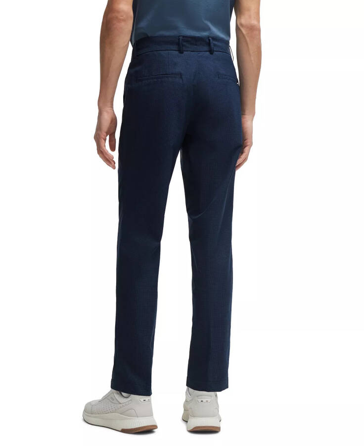 Men's Wrinkle-Resistant Slim-Fit Trousers Dark Blue - 2