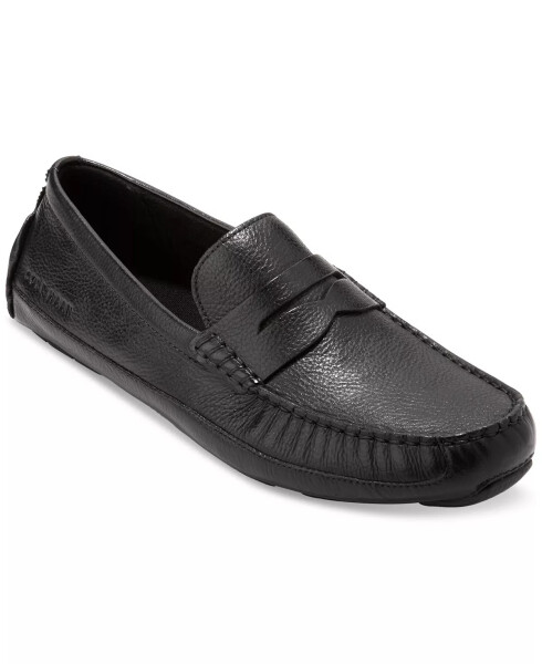 Men's Wyatt Slip-On Penny Drivers Black - 1