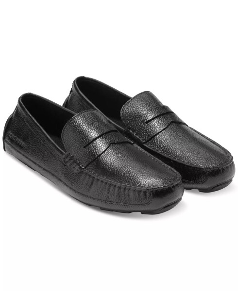 Men's Wyatt Slip-On Penny Drivers Black - 4