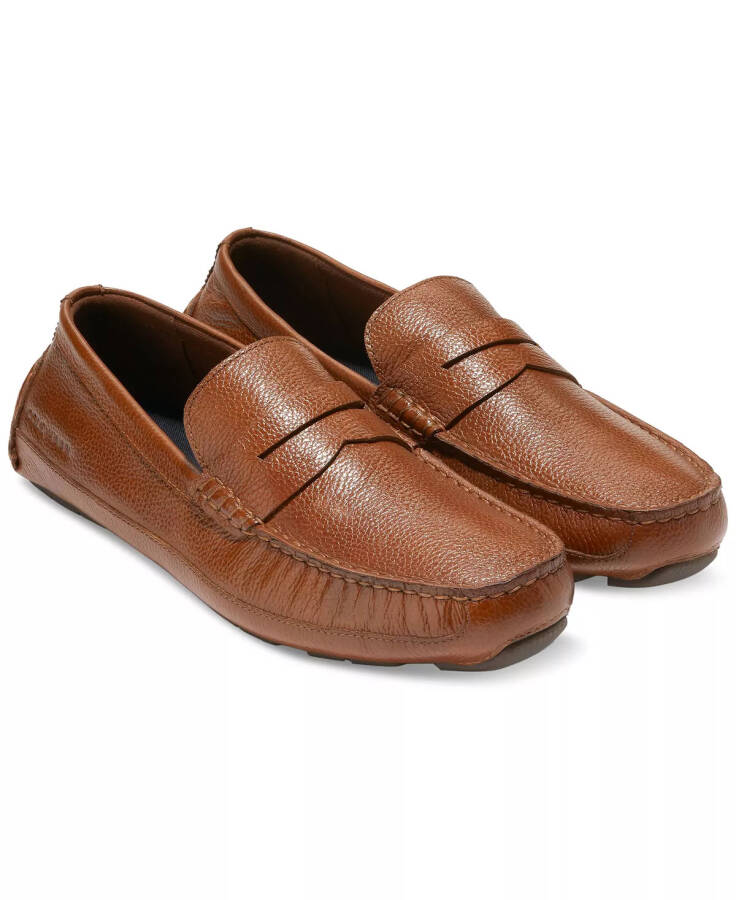 Men's Wyatt Slip-On Penny Drivers British Tan - 4