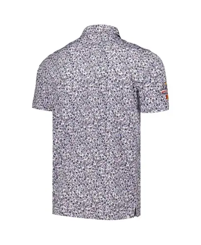 Men's x Arnold Palmer Collection White Arnold Palmer Invitational Mixer Polo Shirt-White - 2