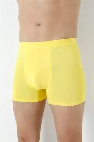 Men's Yellow Bamboo Boxer Shorts 3-Pack - 17